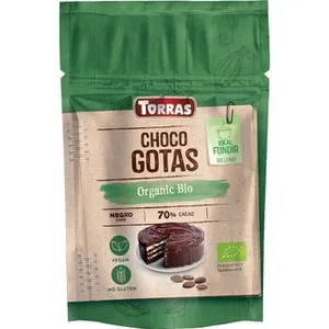 Organic Bio Choco Gotas 70% Cacao Ecológicas Ideal para Fundir  Torras 200 G
