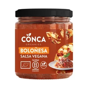 Conca Organic Salsa Boloñesa Vegana Ecológica Bote 235 G. 185 G