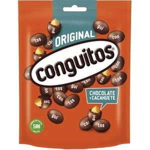 Original Cacahuetes Recubiertos de Chocolate con Leche y sin Gluten  Conguitos 200 G