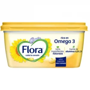 Margarina Original Flora sin Gluten, sin Lactosa y sin Aceite de Palma 400 G.