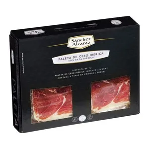 Cumbre Real Paleta de Cebo Ibérica (50% Raza Ibérica), Cortada en Lonchas 100 G.