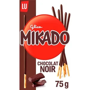 Palitos de Galleta Recubiertos de Chocolate Negro Mikado