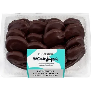 Palmeritas de Mantequilla con Chocolate 10 Unidades el Obrador el Corte Ingles