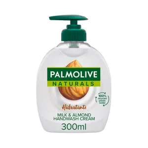 Palmolive Jabón Hidratante de Manos Líquido sin Jabón, Enriquecido con Leche y Almendras Palmolive Naturals 300 Ml.