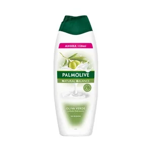 Palmolive Natural Balance Gel de Baño o Ducha con Textura Crema, Leche y Extracto de Oliva Verde 600 Ml.