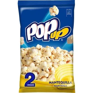 Palomitas con Mantequilla Pack 2 Bolsas 100 G  Eagle POP UP 200 G