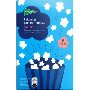 Palomitas para Microondas con Sal Pack 3  el Corte Ingles 100 G