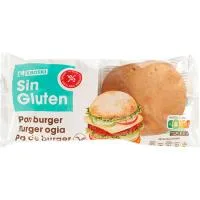 Pan Burger sin Gluten Eroski, 2 Uds, Paquete 160 G