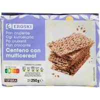 Pan de Centeno-multicereales Eroski, Paquete 250 G
