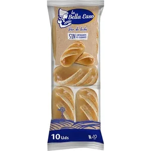 Pan de Leche 10 Unidades  la Bella Easo 350 G