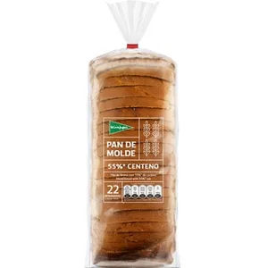 Pan de Molde con 55% de Centeno  el Corte Ingles 720 G