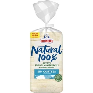Pan de Molde sin Corteza 100% Natural con Aceite de Oliva  Bimbo 450 G