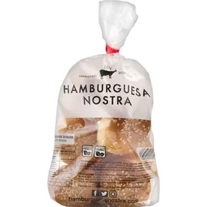 Pan Mini Burger Brioche con Sésamo 8 Unidades Hamburguesa Nostra