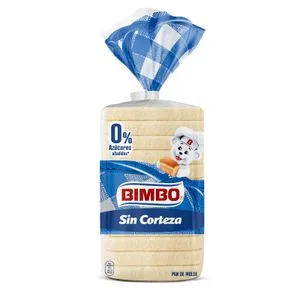 Pan de Molde sin Corteza  Bimbo 450 G
