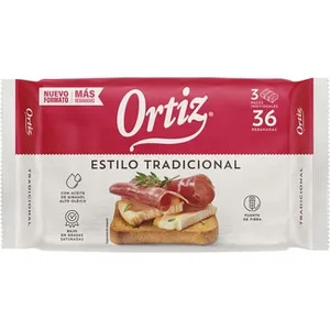 Pan Tostado Estilo Tradicional 36 Rebanadas  Ortiz 320 G