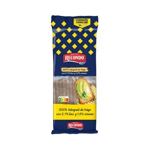 Recondo Pan Tostado (100% Integral de Trigo) 540 G.