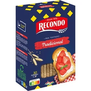 Pan Tostado Tradicional 30 Rebanadas  Recondo 270 G