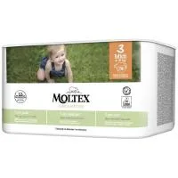Pañal 4-10 Kg Talla 3 Moltex Pure&nature, Paquete 56 Uds