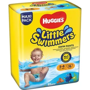 Pañal Bañador Desechable Infantil 12-18 Kg Talla 5-6 Huggies Little Swimmers 19 Unidades