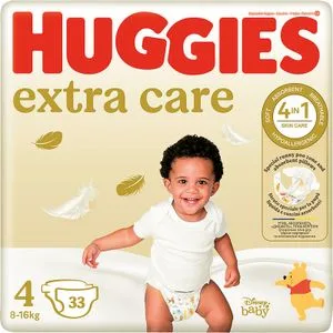 Pañal Extra Care Talla 4 de 8 a 16 Kilos 33 u