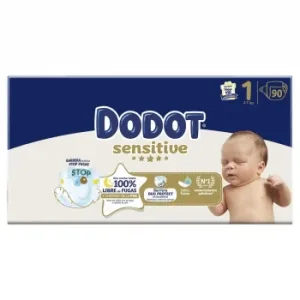 Pañales Dodot Sensitive T1 (2-5 Kg) 168 Ud.