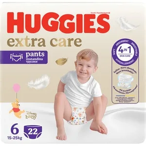 Pañales Hipoalergénicos Extra Care con Cuidado de la Piel 4 en 1 Talla 6 (15-25 Kg) Huggies 22 Unidades