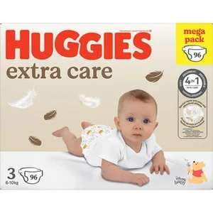 Pañales Hipoalergénicos Extra Care Disney con Cuidado de la Piel 4 en 1 Talla 3 (6-10 Kg) Huggies 96 Unidades