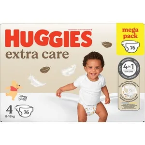 Pañales Hipoalergénicos Extra Care Disney con Cuidado de la Piel 4 en 1 Talla 4 (8-16 Kg) Huggies