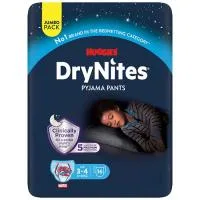 Pants de Noche Niño 12-21 Kg 3-4 Años Drynites, Paquete 16 Uds