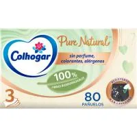 Pañuelo Facial Colhogar Pure Natural, Caja 80 Uds