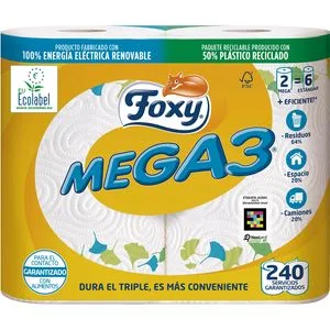 Papel Cocina Compacto Mega3 2 Unid.igual a 6 2 u