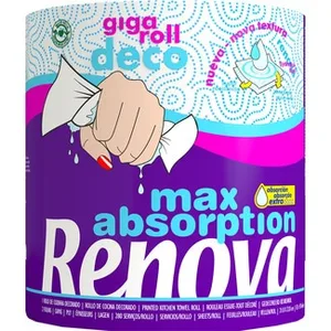 Papel de Cocina Decorado Gigarrollo Máxima Absorción 2 Capas Renova