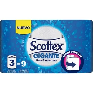 Papel de Cocina Gigante 2 Capas  Scottex 2.99 Unidad