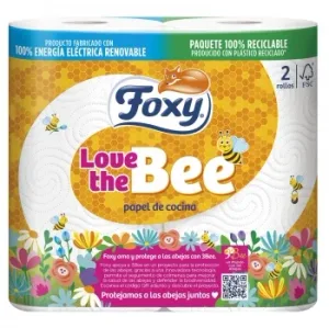 Papel de Cocina  Love The Bee Foxy 2 Rollos