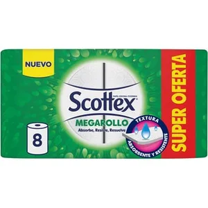 Papel de Cocina Megarollo 2 Capas  Scottex 8.01 Unidad