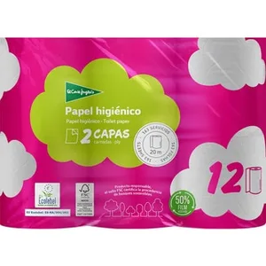 Papel Higiénico Blanco 2 Capas  el Corte Ingles 11.9 Unidad