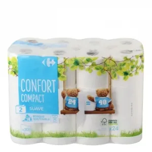 Scottex Sensitive  Papel Higiénico de Triple Capa con un Toque de Leche de Almendras 6 Rollos. 6 UD