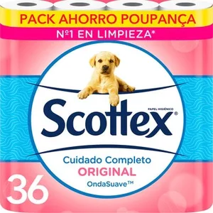 Papel Higiénico Cuidado Completo Original 2 Capas  Scottex 36 Unidades