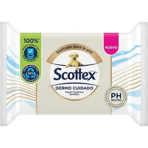 Papel Higiénico Húmedo Dermo Cuidado  Scottex 66 Unidades
