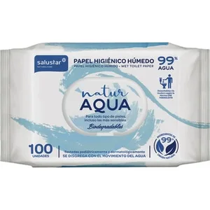 Papel Higiénico Húmedo Natur Aqua Salustar