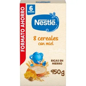 Papilla de 8 Cereales con Miel desde 6 Meses Formato Ahorro Nestle