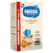 Nestlé Papilla de 8 Cereales con Miel, a Partir de 6 Meses Nestlé 725 G.