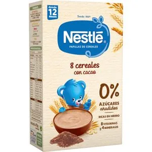 Papilla Polvo 8 Cereales con Cacao 475 Gr