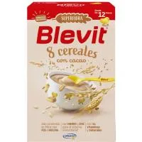 Papilla Superfibra 8 Cererales con Cacao Blevit, Caja 500 G