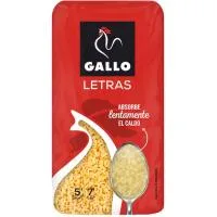 Pasta de Letras Gallo, Paquete 450 G