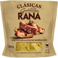 Pasta Fresca Ravioli con Costilla Bbq Rana, Bolsa 250 G