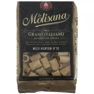 Pasta Mezzi Rigatoni Integral la Molisana 500 G.