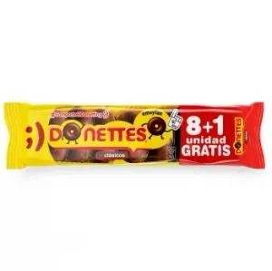 Pastel con Cobertura al Cacao Clásicos Donettes 8 Ud.