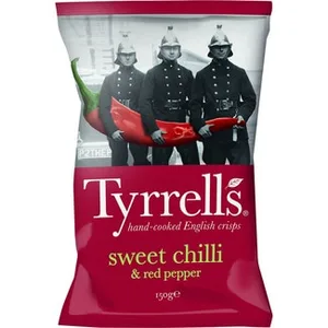 Patatas Fritas con Chile Dulce y Pimiento Rojo  Tyrrell's 150 G