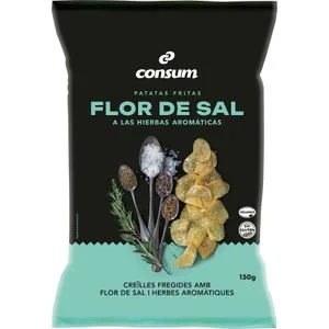 Patatas Fritas Flor de Sal con Hierbas Aromáticas 150 Gr